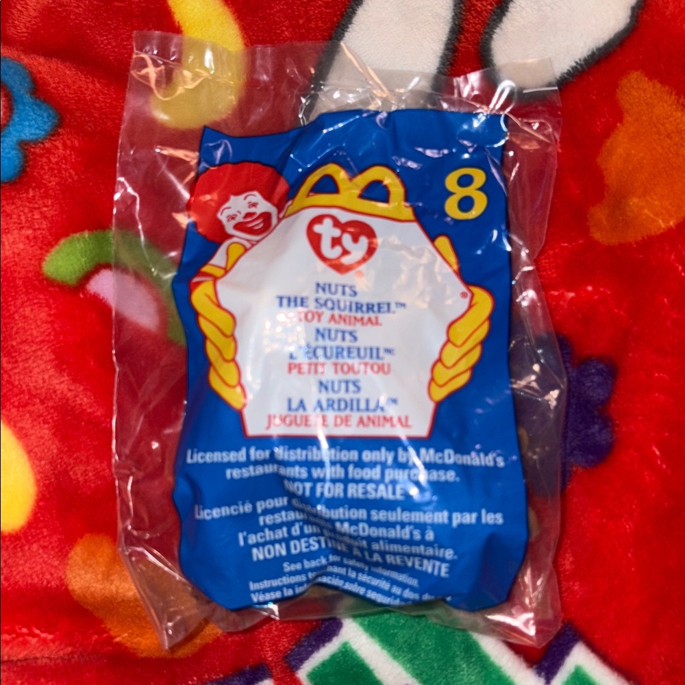 Ty Nuts the Squirrel teenie beanie babies plush toy NEW IN BAG QUICK SHIP